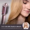 81fI6Ju3bFL._SL1500_.jpg Shark FlexFusion Hair Straightener & Powerful Hair Dryer with Fusion Hair Brush, Ceramic Air Styler with Auto-Wrap Hair Curlers & Concentrator, Ceramic Plates, Cosmic Blush HD641S