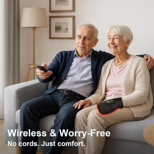 Wireless Red & Near-Infrared Light Therapy Glove for Hands – Arthritis, Sore Muscles Relief | 30 Red & Near-Infrared LEDs | Breathable | Auto 20-Min Shut-Off