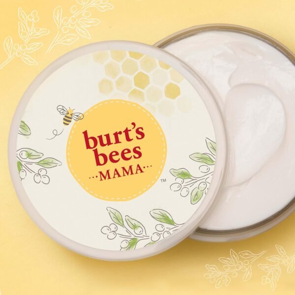 Burt's Bees Mama Belly Butter Stretch Mark Cream for Pregnancy Massages Body & Reduces Scar Appearance, Prenatal & Postnatal Tummy Skin Care, Shea Butter & Vitamin E Rich Formula, 6.5 Oz Tub