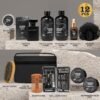 Father's Day Gift for Men - Luxury 30-Piece Bath & Beard Gift Set for Men, Bath & Body Care Kit for Him with Beard Wax | Christmas, Valentine's Day, Birthday, Spa Kit Travel Bag Gift for Dad