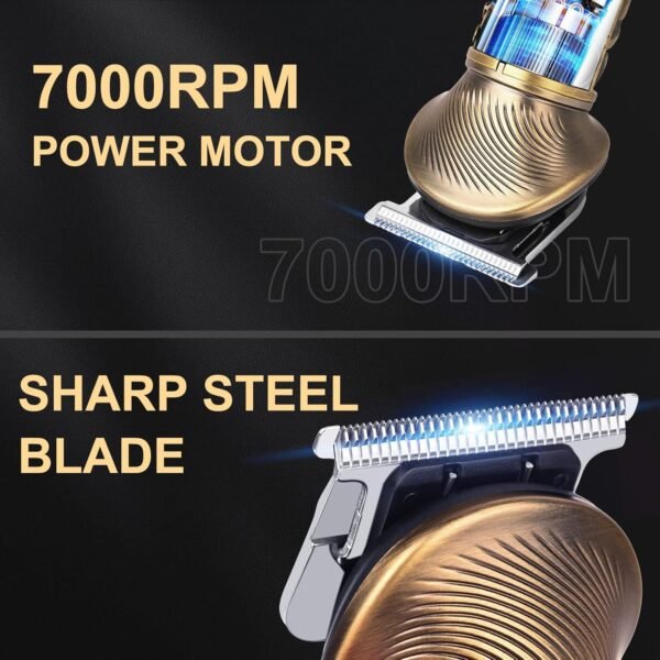 Beard Trimmer for Men Cordless, 6-in-1 Electric Mens Hair Clippers,Professional Clippers for men, Zero Gapped Grooming Shaving Machine, with LED Display, Nose/Face/Body/Baerd/Clippers and Trimmers set