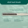 81geCbFiwzL._SL1500_.jpg EcoTools Slick Back Hairbrush, Small Brush For The Perfect Ponytail Or Bun, Tease, Smooth, & Style Hair, Tame Frizz & Flyaways, Renewable Bamboo Handle & Vegan Boar Bristles, Cruelty-Free, 1 Count