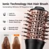 81gokdJQOFL._AC_SL1500_.jpg slopehill Mini Dual Voltage Hair Dryer Brush,1000 Watts Travel Hot Air Brush with European Plug, Ionic One Step Hair Dryer and Styler for Women for Home & Salon, 2 Heat & 2 Speed Settings