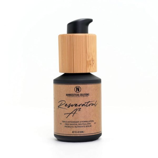 NANO RESVERATROL A3 SERUM Nanosized Particles for Instant Absorption deep into the Skin. Master Antioxidant, Anti-Ageing, Reduces Hyperpigmentation and Collagen Breakdown.
