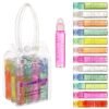 81hVLOe8fwL._SL1500_.jpg Expressions girl 12pc Roll On Lip Gloss Set with Carrying Case, Glossy Lip Make-up for Kids and Teens - Fruity Flavors, Non Toxic, Kid Friendly, Party Gift, Best Friends