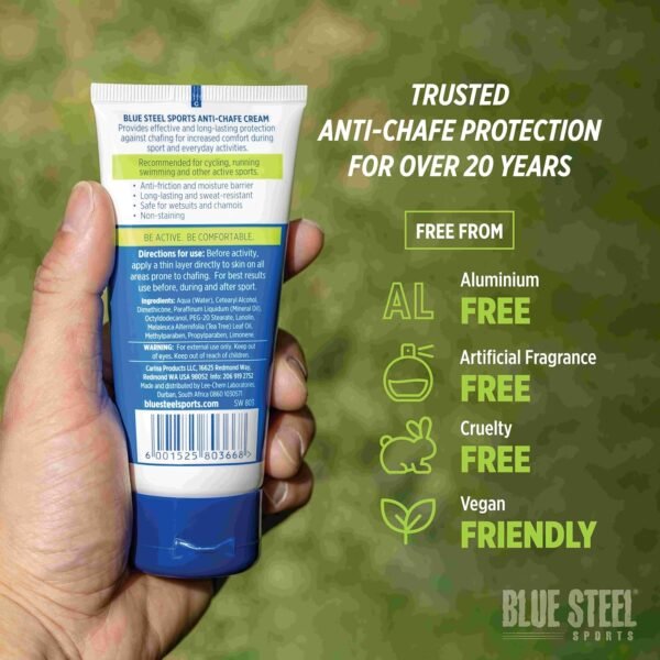 Anti Chafe Cream | Long lasting Chafing Protection | Water & Sweat Resistant | Non Sticky & Non Greasy | Non Staining| Whole Body Protection | Gentle on Sensitive Skin