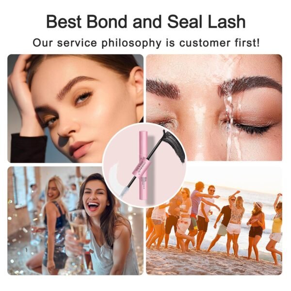 Eyelashes Glue Eyelash Bond and Seal Super Strong Hold Cluster Lash Adhesive Latex Free Waterproof Cluster Lash Glue for Eyelash Extension