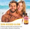 Sunless Tanning Drops To Drink, (2pcs) Tanning Oil, Drinkable Tanning Lotion Nourishing, Enhancing Your Natural Skin Tone, Deeply Moisturizes Skin-60ml