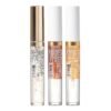 3 PACK Lip Oil Gloss, Hydrating Non-Sticky Lip Oil, 100% Natural Oil Clear Lip Gloss, Lightweight Lip Moisturizer (Gold & Honey & Coconut)