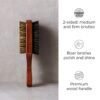 81hzFedDvLL._SL1500_.jpg Diane Premium 100% Boar Bristle 2-Sided Club Brush for Men and Barbers, Medium and Firm Bristles for Thick Coarse Hair, Detangling, Smoothing