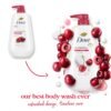 Dove Body Wash with Pump Revitalizante Cherry & Chia Milk, for Renewed, Healthy Looking Skin, Moisturizing Gentle Skin Cleanser with 24hr Renewing MicroMoisture, 30.6 oz