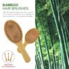 81i36A8IEL._SL1500_.jpg MRD Hair Brush Set, Natural Bamboo Comb Paddle Detangling Hairbrush, Wide-tooth and tail comb No Bristle, suit for Women Men and Kids Thick/Thin/Curly/Dry Hair Gift kit
