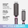 81iFAuFnTuL._SL1500_.jpg Conair Salon Results Vent Hairbrush Set - Detangling Hair brush - suitable for men and women - features Travel + Full-size - Pink/Black