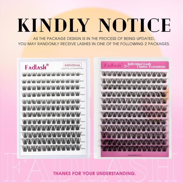 81iU9BPTbeL._SL1500_.jpg Individual Lashes 144pcs D Curl Lash Clusters Mixed Length Individual Lash Extensions Cluster Lashes DIY Lash Extension Supplies Eyelash Clusters (F5-0.07D, 12-18mm)