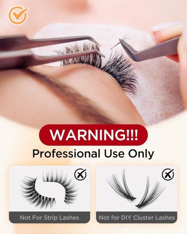 Eyelash Extension Glue, Sensitive Lash Glue for Eyelash Extensions 10 ml, Smart Drop Technology Adhesive for Classic and Volume Lashes, 0.03 ml per Drop, 1 S Dry Time, 6-7 Weeks Retention by BEYELIAN