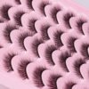 81k5PSJkLHL._SL1500_.jpg Lashes Natural Look Wispy Fasle Eyelashes 12mm Short Faux Mink Eyelashes Cat Eye Natural Strip Lashes Pack by Zegaine 16 Pairs