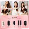 81k9Ogqbi-L._AC_SL1500_.jpg Professional Hair Dryer 6 in 1, Blow Dryer + Automatic Curling Iron + Hair Straightener + Thermal Brush, Birthday Gifts for Women Teen Girls with Short Long Hair, Low Noise, Air Wrap Hair Styler