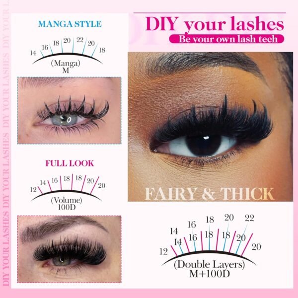 81k9dNxY6gL._SL1500_.jpg Lash Clusters 100D Long 12-20mm Lash Spikes Eyelash Clusters Volume Individual Lashes DIY Spiky Lash Extension Mega Cluster Eyelash Extensions Mink Strips Lashes Thick by CORUSCATE