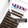 81kSuYAN1fL._SL1500_.jpg VEYES INC Colored Lash Extensions 03 05 07 15 C/D Curl 8-16mm Mixed Length Tray, Premium Individual Silk Eyelashes, Professional Supplies for Lash Techs (Dark Latte Brown 0.05 D 8-16mm)