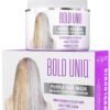 BOLD UNIQ Purple Hair Mask - Toner For Blonde, Platinum, Bleached, Silver, Gray, Ash & Brassy Hair - Remove Yellow Tones & Condition Dry, Damaged Hair - Cruelty Free & Vegan - 6.76oz
