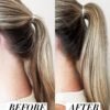 Kitsch PONYFULL Hair Volumizer Tool - Adds Lift and Style To Your Ponytail | Hair Bun Maker for Women | Ponytail Volumizer, Includes 3 No Snag Elastic Ties - (Blonde)