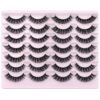 81kuIoOWW-L._SL1500_.jpg False Eyelashes Russian Strip Lashes Volume Fake Eyelashes Extension D-Curly Wispy Handmade Soft Reusable 14 Pairs Lashes Pack