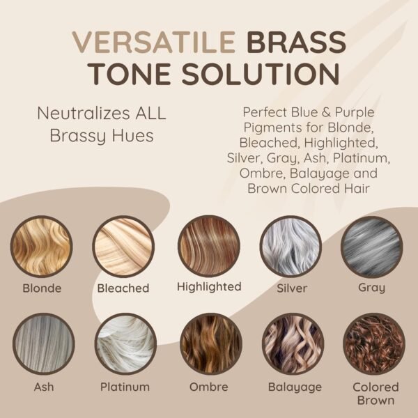 81lEKh75v6L._SL1500_.jpg VITAMINS hair cosmetics Keratin Purple Hair Mask - Violet Blue Protein Deep Conditioner Treatment - Toner for Blonde Platinum Silver Gray Ash or Brown Colored Dry and Damaged Brassy Hair