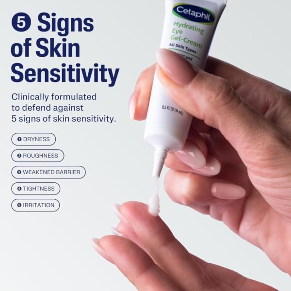 81liijmyMgL._SL1500_.jpg Cetaphil Hydrating Eye Gel-Cream, With Hyaluronic Acid, 0.5 Fl oz, Brightens and Smooths Under Eyes, 24 Hour Hydration for All Skin Types, (Packaging May Vary)