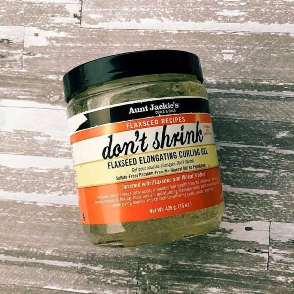 81lpYdA73NL._SL1500_.jpg Aunt Jackie's Flaxseed Recipes Don't Shrink Elongating Hair Curling Gel for Natural Curls, Coils and Waves, Helps Prevent Dryness and Flaking, 15 oz