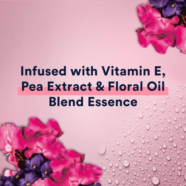 Suave Moisturizing Body Wash, with Sweet Pea Violet and Vitamin E Extract, No Parabens, No Phtahaltes, 18 Fl Oz (Pack of 6)