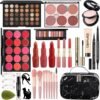 M All In One Makeup Kit, Makeup Kit for Women Full Kit,Multipurpose Women's Cosmetics Set,Beginners and Professionals Alike,Easy to Carry(DLS-Black)