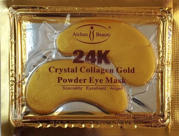 81mm1AAZLBL._SL1500_.jpg AICHUN BEAUTY 100 Pairs Crystal 24K Gold Powder Gel Collagen Eyes Masks Sheet Patch Anti Ageing Remove Bags Dark Circles & Puffiness Skin Care Anti Wrinkle Moisturising Hydrating