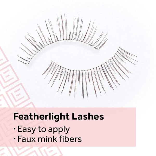 81nAY6NamQL._SL1500_.jpg Eylure Naturals No. 020 Reusable Eyelashes, Adhesive Included, Black, 4 Pairs