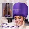 81nDHsiJbSL._AC_SL1500_.jpg Bonnet Hair Dryer w/A Headband Integrated That Reduces Heat Around Ears & Neck - Diffuser Cap for Hair Dryer Curly Hair, Speeds Up Drying Time, Deep Conditioning at Home - Large (Purple)