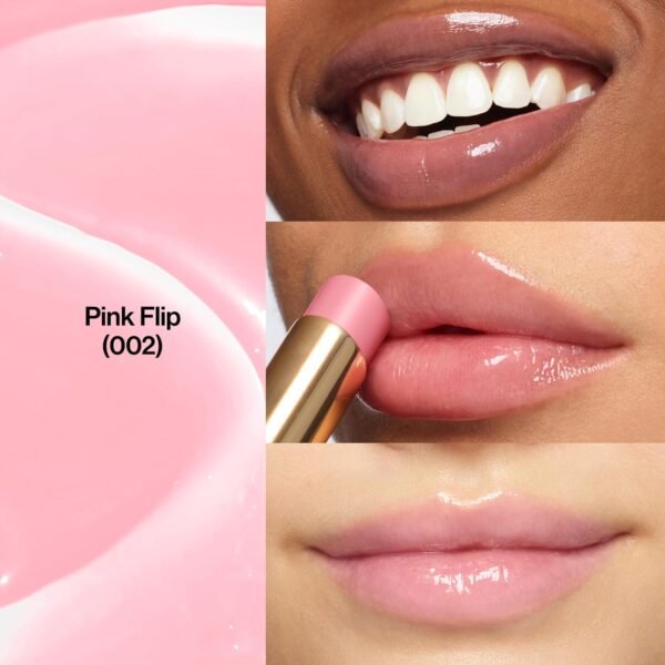 81ngA1FrpnL._SL1500_.jpg REVLON Super Lustrous Glass Shine Balm, Hydrating Tinted Lipstick, Sheer, Glossy Shiny Finish, 002 Pink Flip, 0.11 oz