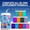 Bovine Colostrum+Collagen Peptides Powder| L-Glutamine L-Lysine Prebiotics Probiotics Digestive Enzymes Vitamin D K2 Vitamin C Quercetin & Folate|Gut Health Supplement Internal Glow By Clean Nutra (1)