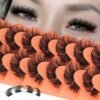 81nkdZw5okL._SL1500_.jpg Full Cluster Lashes Natural Strips False Eyelashes Wispy Individual Lashes that Look Like Extensions 7 Pairs Multipack by Eefofnn