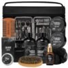 Father's Day Gift for Men - Luxury 30-Piece Bath & Beard Gift Set for Men, Bath & Body Care Kit for Him with Beard Wax | Christmas, Valentine's Day, Birthday, Spa Kit Travel Bag Gift for Dad