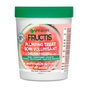 Garnier Fructis Plumping Treat 3-In-1 Hair Mask with Watermelon Extract