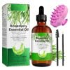 81o8nIP4QL._SL1500_.jpg Rosemary Oil for Hair Growth 4.04 Fl Oz with Scalp Massager, Pure Rosemary Essential Oil for Eyelashs, Eyebrows, Face, Skin Care, Body Massage, Nourishes The Scalp, Improve Blood Circulation