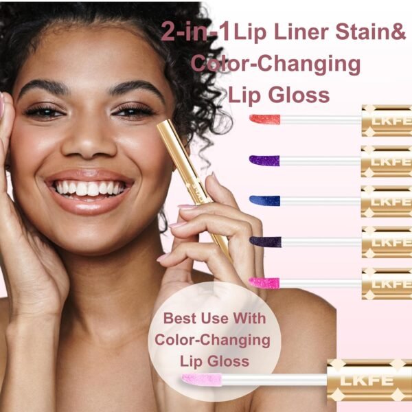 81owFBEKk8L._SL1500_.jpg Lip Liner Stain, Long Lasting Peel Off Lip Stain, Waterproof & Transfer-Proof Matte Lip Tattoo, Easy to Use & Natural Finish (Dried Rose)