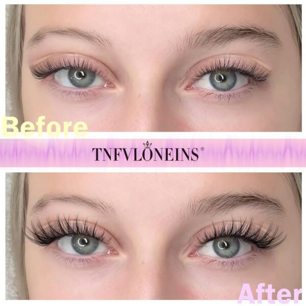 81pT9NO8D6L._SL1500_.jpg Natural Lash Clusters Kit Natural Eyelash Clusters C Curl Lash Extension Kit 8-16mm Eyelash Extension Kit DIY Individual Lashes Cluster Eyelash Extensions with Lash Remover by TNFVLONEINS