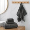 Extra Large Bath Towel Set of 6 (40"x80"),Oversized Bath Sheet Super Soft Highly Absorbent Microfibers Quick Dry Luxury Shower Towel for Bathroom Spa Gym Hotel Yoga (Charcoal Gray, 6Piece)