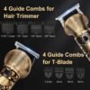Beard Trimmer for Men Cordless, 6-in-1 Electric Mens Hair Clippers,Professional Clippers for men, Zero Gapped Grooming Shaving Machine, with LED Display, Nose/Face/Body/Baerd/Clippers and Trimmers set