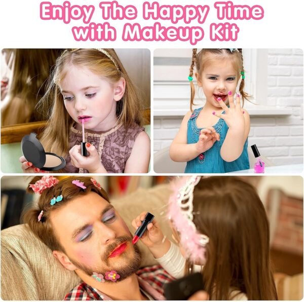 Kids Makeup Kit for Girls, Washable Make up Set Toy, 23PCS Real Makeup Set, Safe & Non-Toxic Little Girls Makeup Kit Pretend Makeup for Kids Toddlers Age 3 4 5 6 7 8 9 10 11 12 Year Old