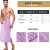 Utopia Towels 4 Pack Premium Bath Towels Set, (27 x 54 Inches) 100% Ring Spun Cotton 600GSM, Lightweight and Highly Absorbent Quick Drying Towels, Perfect for Daily Use (Lavender)