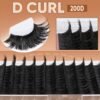 81qrei7VDLL._SL1500_.jpg Focipeysa Eyelash Extensions 200D Lash Clusters 14-20MM Lashes Extensions Thick Lash Clusters D-Curly Individual Lashes Extensions Soft Reusable Cluster Lash Extension DIY Lash Cluster Extensions