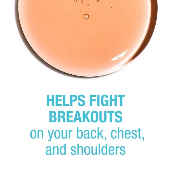 Neutrogena Body Clear Acne Body Wash, 2% Salicylic Acid Acne Medication, Oil-Free & Glycerin for Breakouts on Back, Chest & Shoulders, Non-Comedogenic, Gentle on Skin, Unscented, 8.5 Fl Oz, 3 Pack†