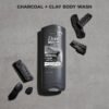 DOVE MEN + CARE Purifying Charcoal + Clay Body and Face Wash with 24-Hour Nourishing Micromoisture Technology Body Wash for Men, 13.5 oz