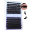 Geeneiya Eyelash Clusters Full Lash Extension Mink Thick Cluster Eyelash Extensions 10-18MM Cluster Lashes Individual Wispy Fake Eyelashes, Not Kit (60D+80D, 280Pcs)